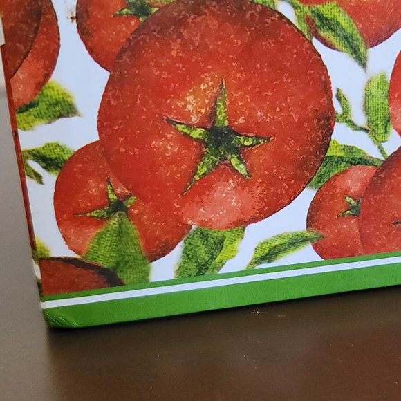 Recipe Card Holder Tomatoes Green Plaid Cards Index Cardboard Style Kitchen Cute - Picture 12 of 12